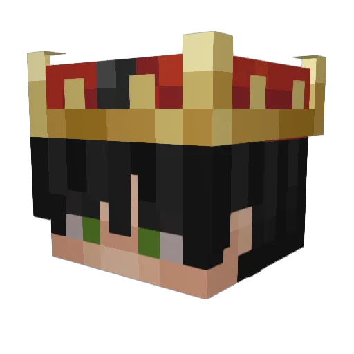 wolfzxin Minecraft avatar head, 3D render
