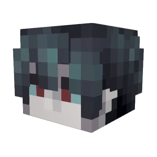wolikail Minecraft avatar head, 3D render