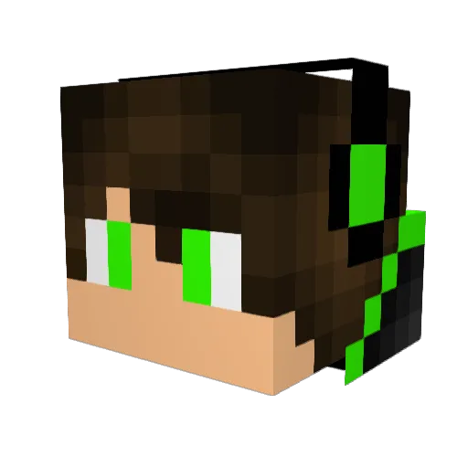 wolima Minecraft avatar head, 3D render