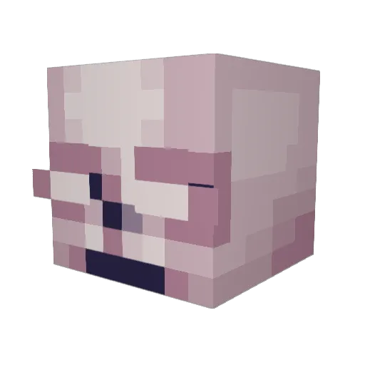 wolmic Minecraft avatar head, 3D render