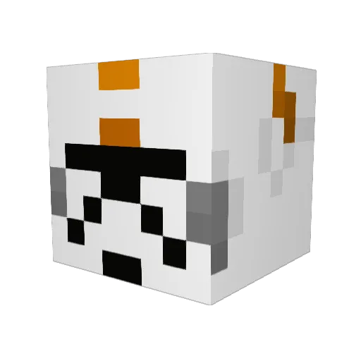 wolodir Minecraft avatar head, 3D render