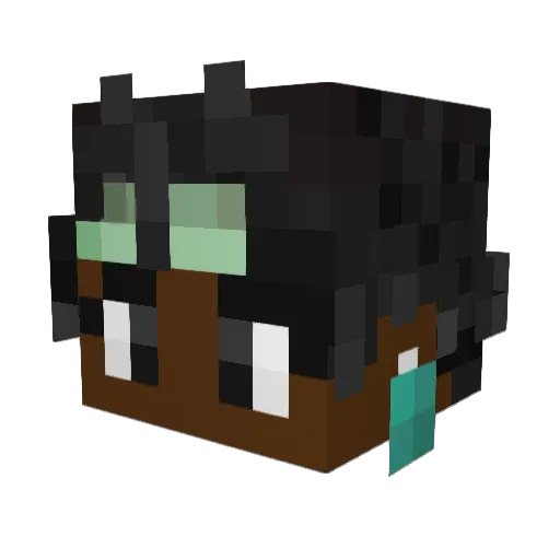 wolstice Minecraft avatar head, 3D render
