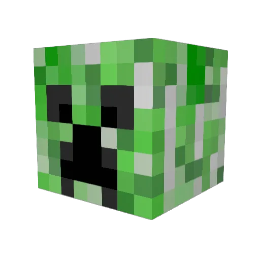 wolty999 Minecraft avatar head, 3D render