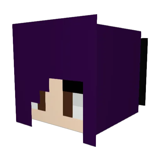 wolveret Minecraft avatar head, 3D render