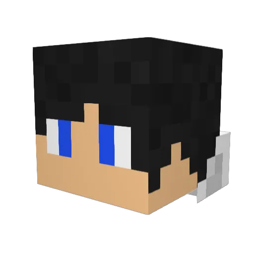 womayhem Minecraft avatar head, 3D render