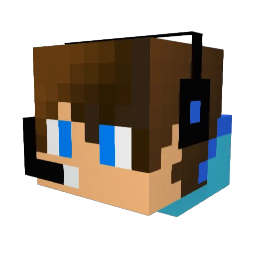 wonderfulmickey Minecraft avatar head, 3D render