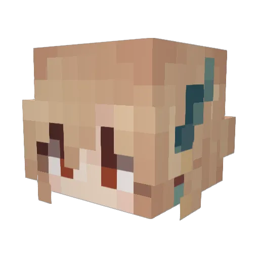 wondernumber7 Minecraft avatar head, 3D render