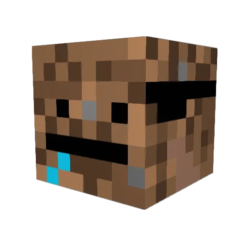 wong1017 Minecraft avatar head, 3D render