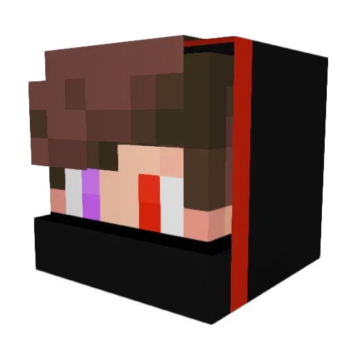 wongalover Minecraft avatar head, 3D render