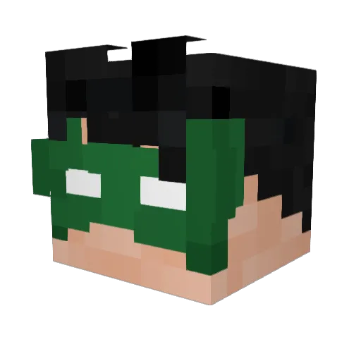 wongcorpceo Minecraft avatar head, 3D render
