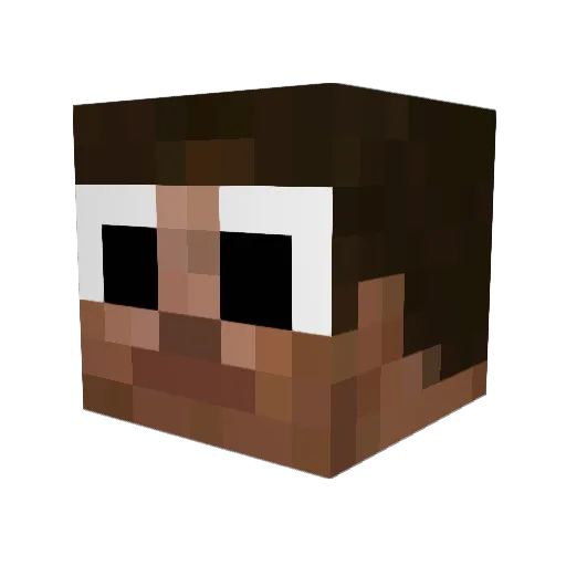 wonkyballer Minecraft avatar head, 3D render