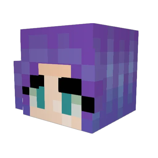 wonkyjaw Minecraft avatar head, 3D render