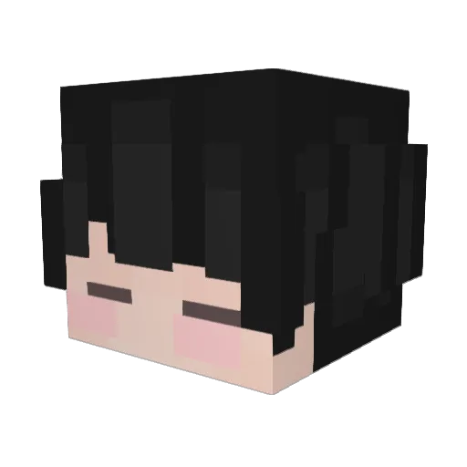 wonmong Minecraft avatar head, 3D render