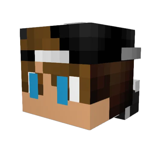 wonseo Minecraft avatar head, 3D render