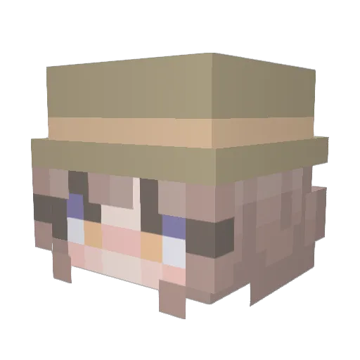 wonseok7 Minecraft avatar head, 3D render