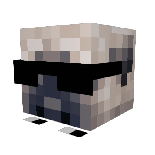woo5 Minecraft avatar head, 3D render