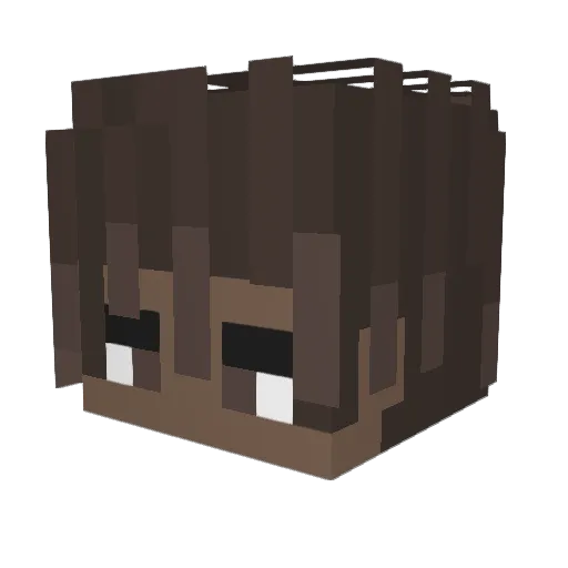 woob0t Minecraft avatar head, 3D render