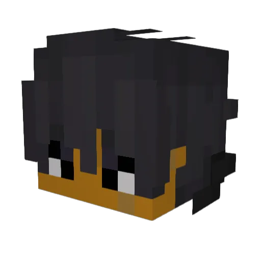 woobll Minecraft avatar head, 3D render