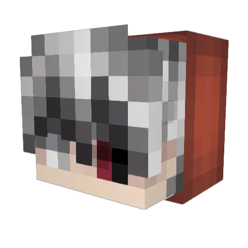 woobz Minecraft avatar head, 3D render