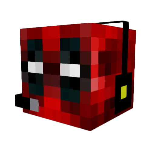 woodcleaner Minecraft avatar head, 3D render