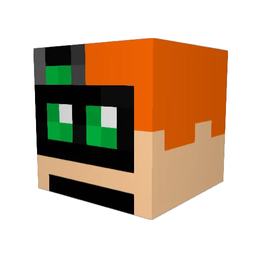 woodmandk Minecraft avatar head, 3D render