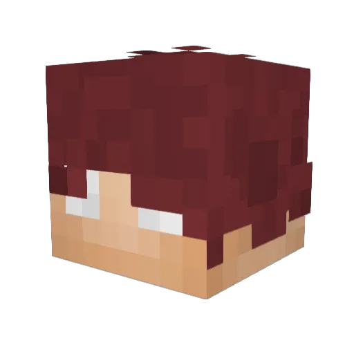 woodnerd Minecraft avatar head, 3D render