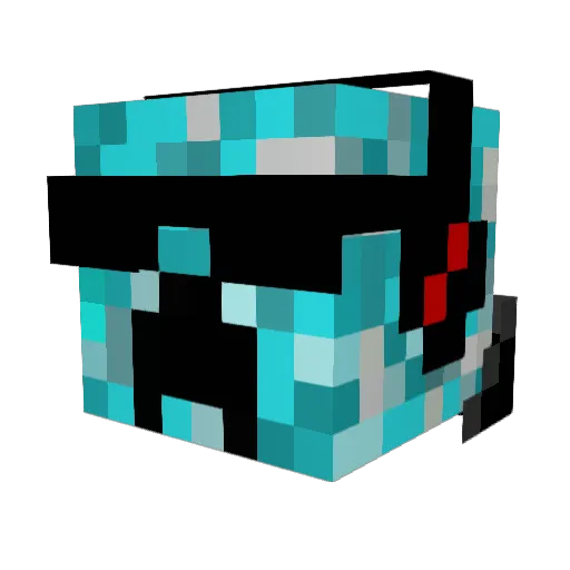 woodsword Minecraft avatar head, 3D render