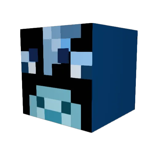 woodworkwill Minecraft avatar head, 3D render