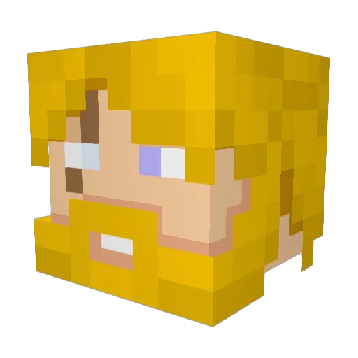 woodytyran Minecraft avatar head, 3D render