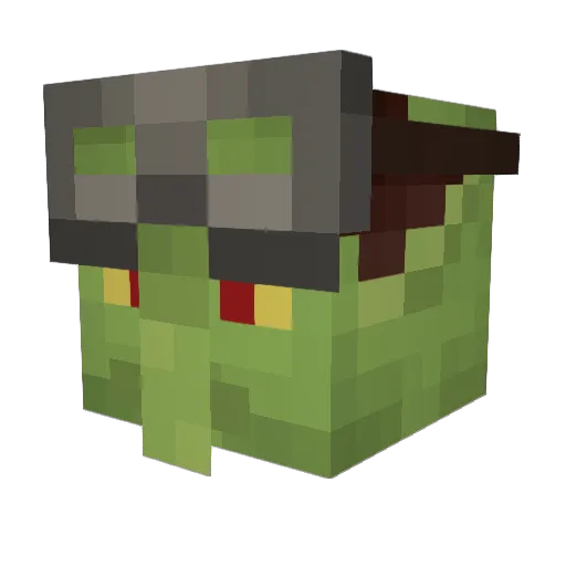 wooflon Minecraft avatar head, 3D render