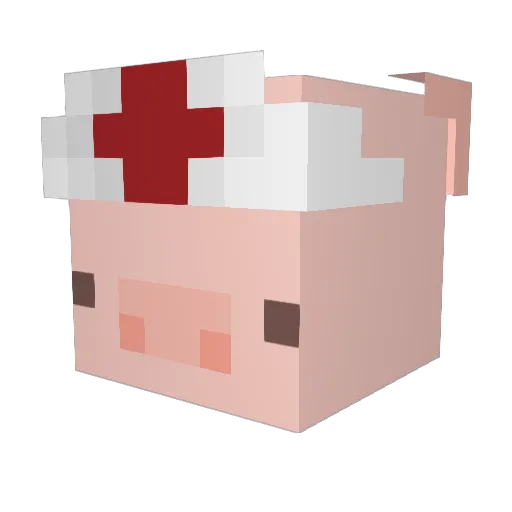 woohehh Minecraft avatar head, 3D render