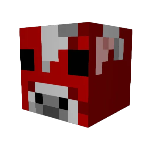 woohs Minecraft avatar head, 3D render