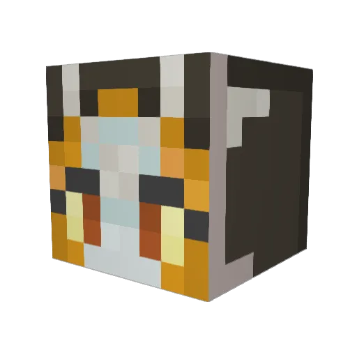 wookberry Minecraft avatar head, 3D render