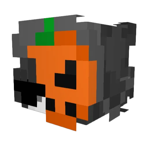 wooken_ Minecraft avatar head, 3D render
