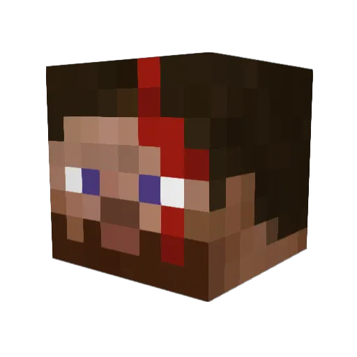 woolf0702 Minecraft avatar head, 3D render