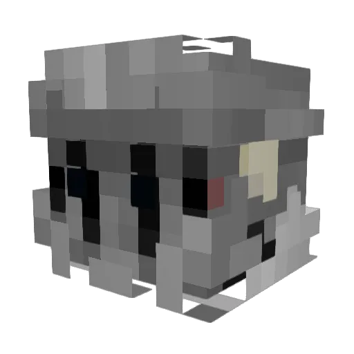 woolfie2034 Minecraft avatar head, 3D render
