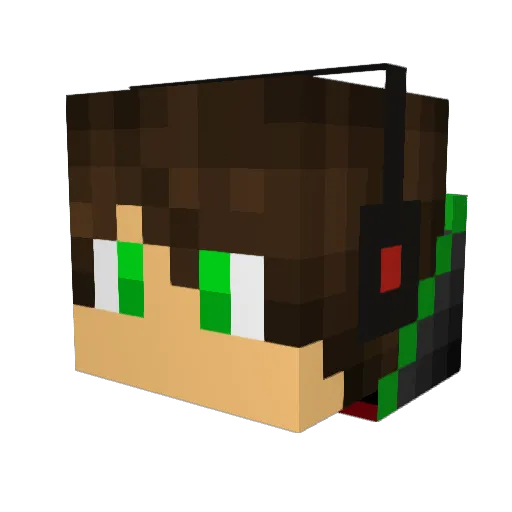 woolygamer Minecraft avatar head, 3D render