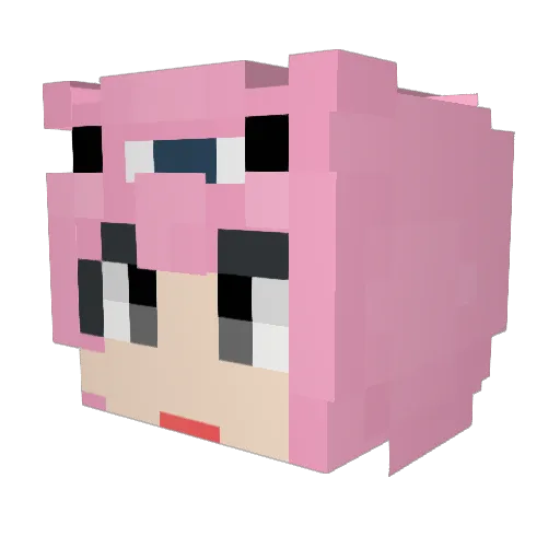 woona03 Minecraft avatar head, 3D render