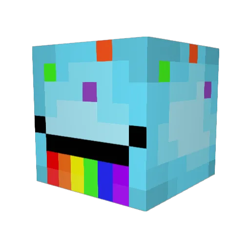 woong529 Minecraft avatar head, 3D render