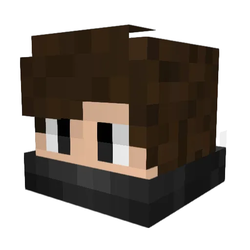 woooooww Minecraft avatar head, 3D render