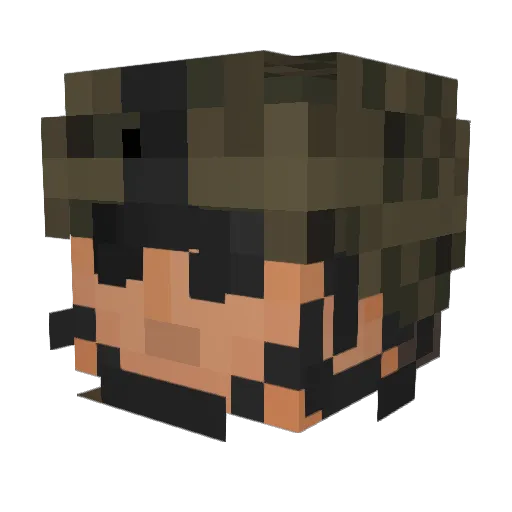 woopwoop12907 Minecraft avatar head, 3D render