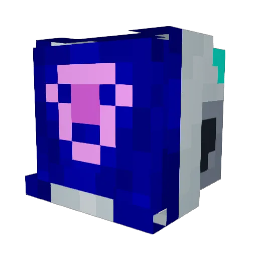 wooseok01 Minecraft avatar head, 3D render