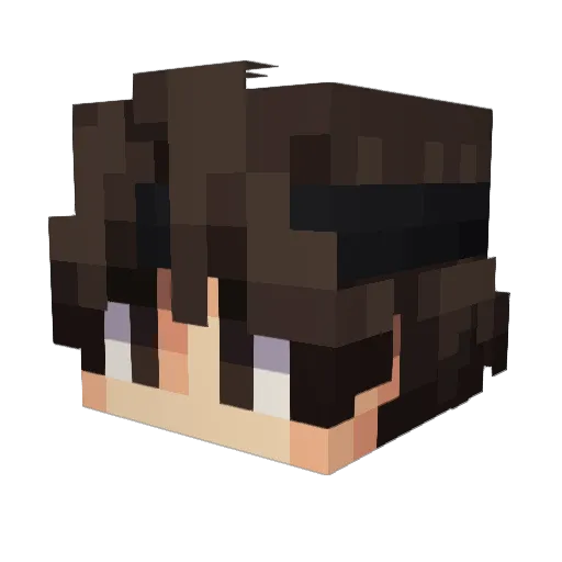 wooshi_fihg Minecraft avatar head, 3D render