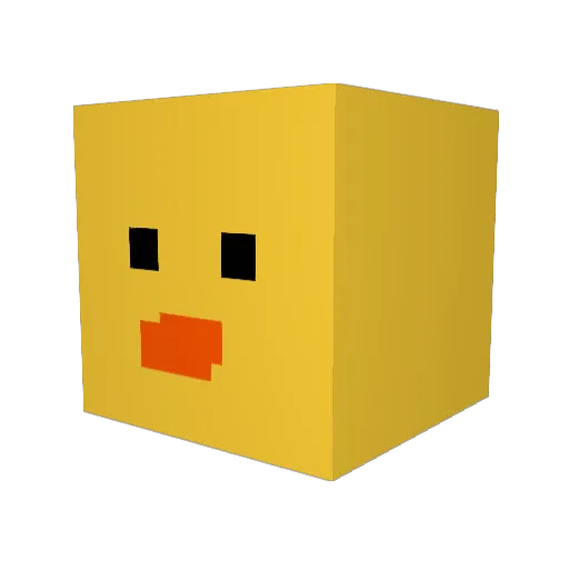 woosin3 Minecraft avatar head, 3D render