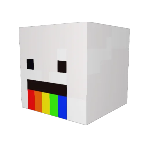 woostar16 Minecraft avatar head, 3D render
