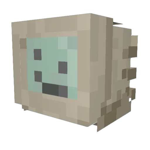 wootangcartier Minecraft avatar head, 3D render