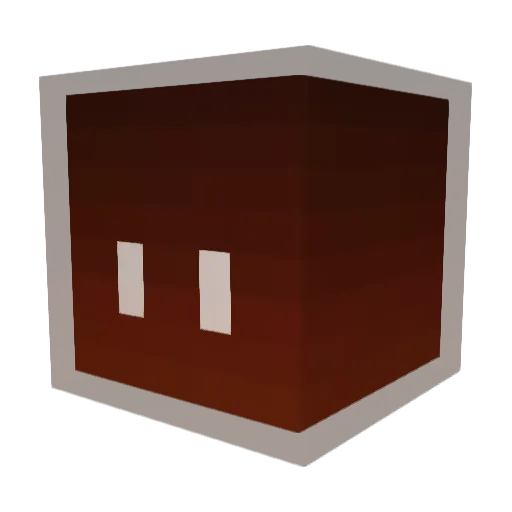 wooten96 Minecraft avatar head, 3D render