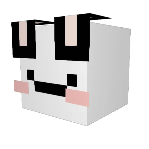 wooyexn Minecraft avatar head, 3D render