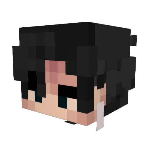woozios Minecraft avatar head, 3D render