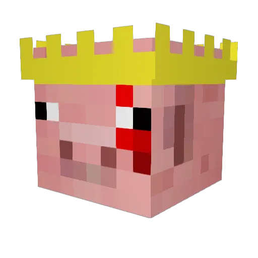 wop555 Minecraft avatar head, 3D render